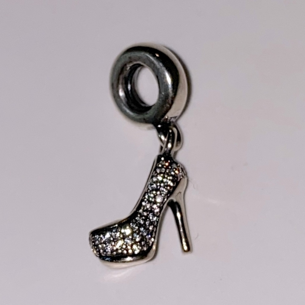 Retired Pandora Sparkling Stilleto Charm